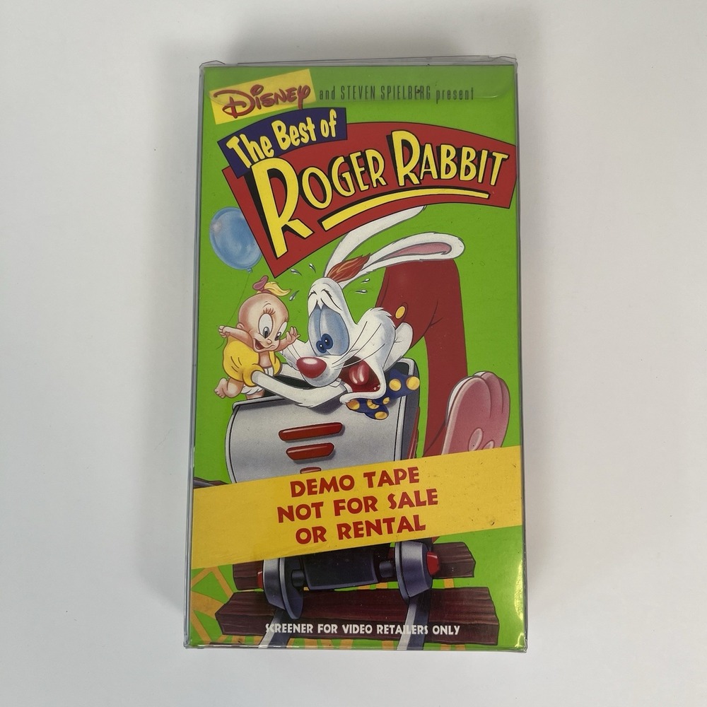 Disney The Best of Roger Rabbit VHS‎ Tape Demo Screener Video Retailers